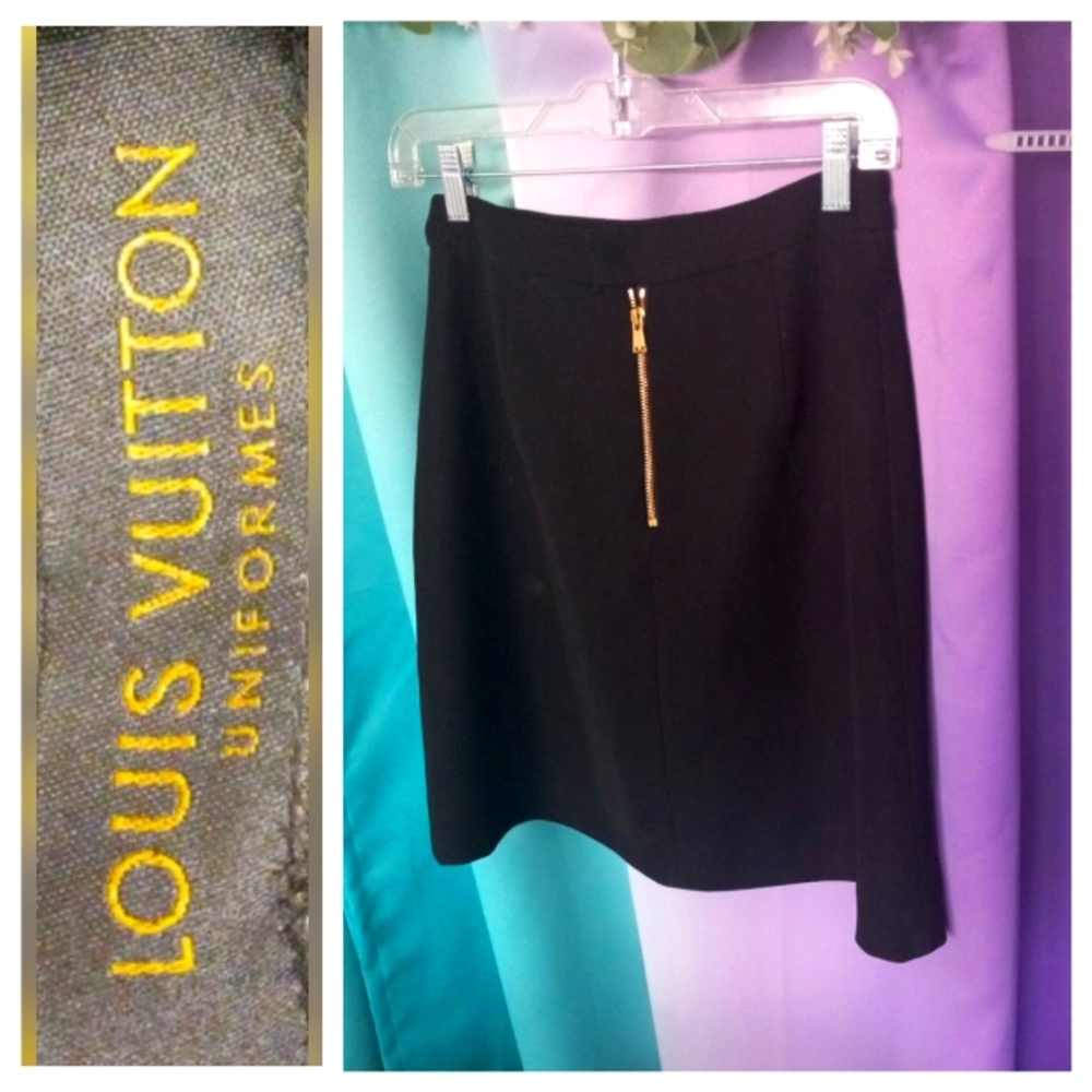 LOUIS VUITTON UNIFORM AUTHENTIC #61830 LUXURY FANCY MINI SKIRT